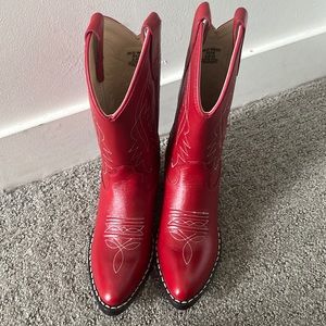 Kids Red Cowgirl boots